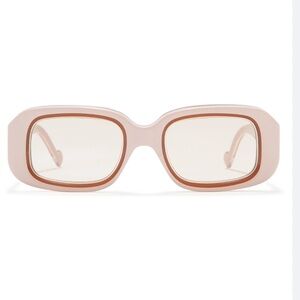 Zimmerman Fortune 49mm Dusty Pink Rectangle Sunglasses NWOT